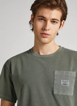 Men Pepe Jeans T-Shirt With Front Pocket