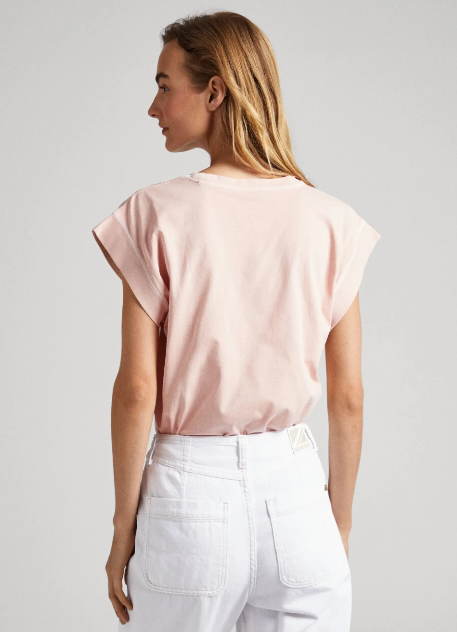 Women Pepe Jeans T-Shirt With Rhinestone Detail
