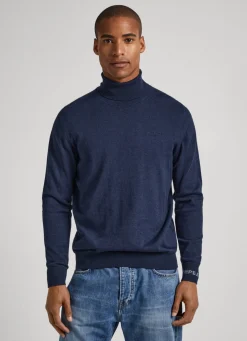 Men Pepe Jeans Turtle Neck Cotton Knit