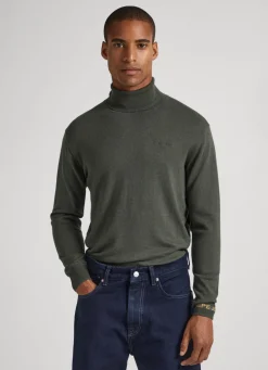 Men Pepe Jeans Turtle Neck Cotton Knit