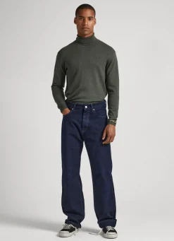 Men Pepe Jeans Turtle Neck Cotton Knit
