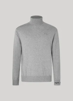 Men Pepe Jeans Turtle Neck Cotton Knit