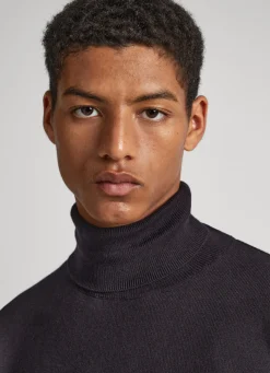 Men Pepe Jeans Turtle Neck Cotton Knit