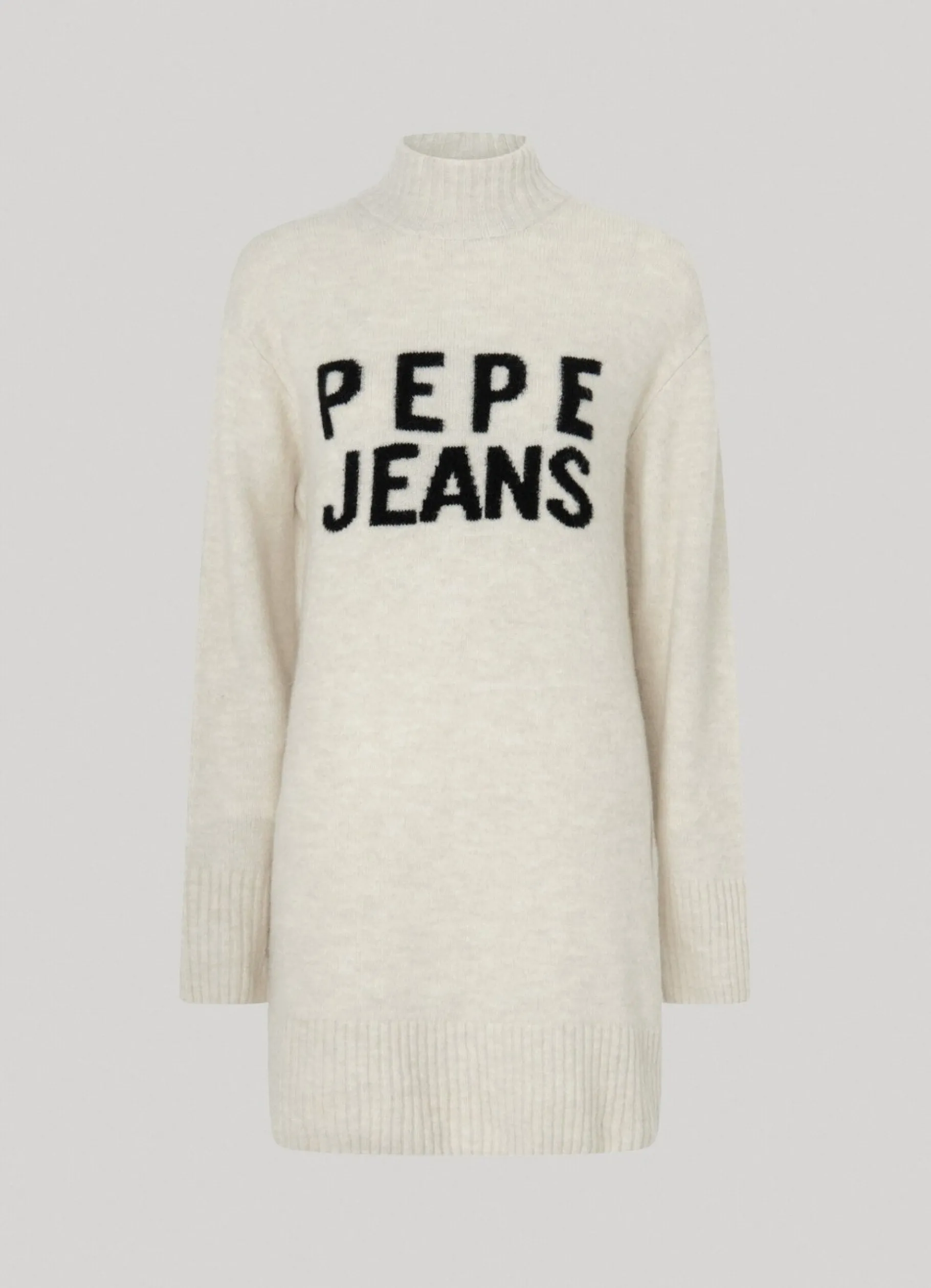 Women Pepe Jeans Turtleneck Dress With Logo