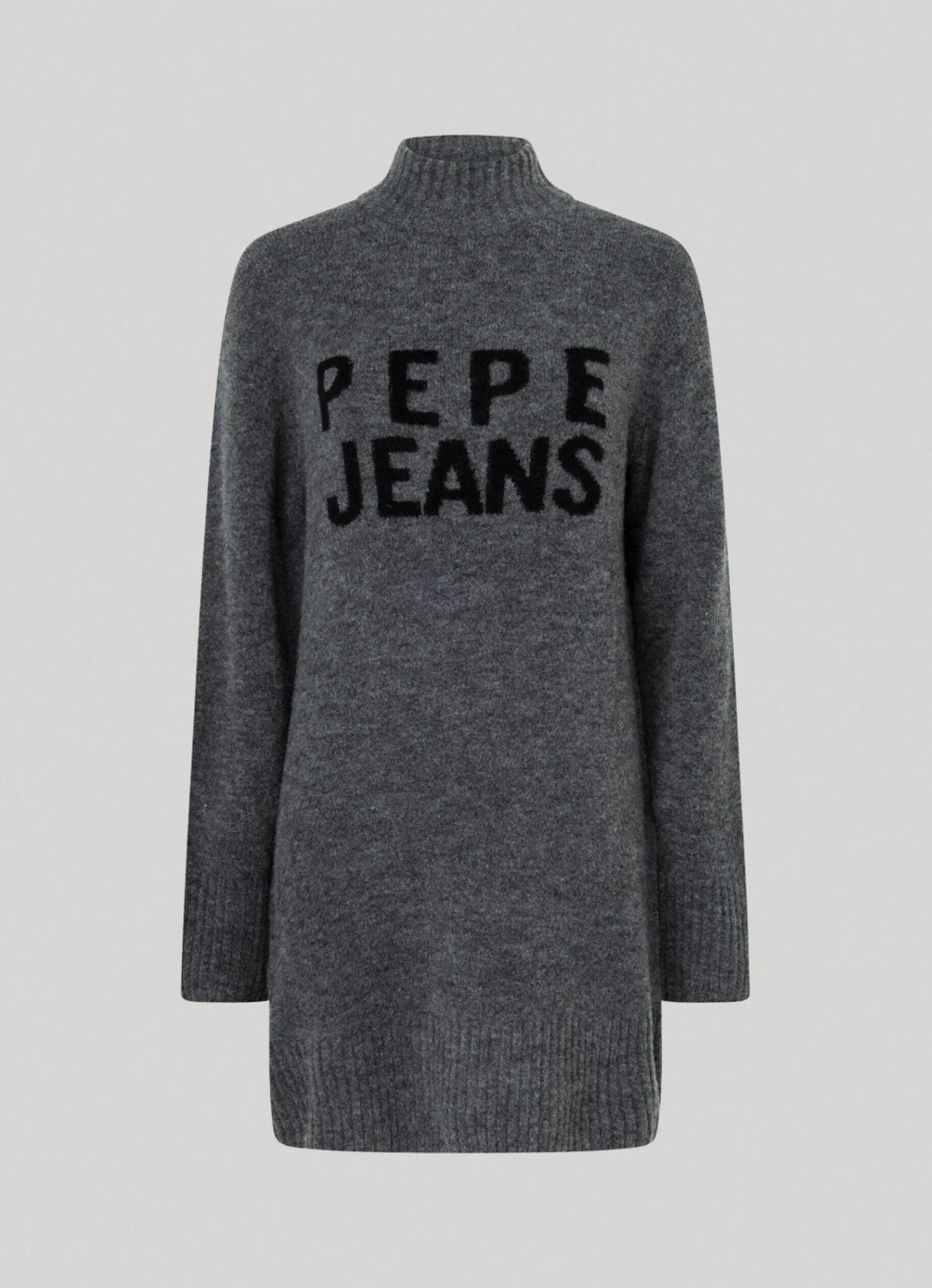 Women Pepe Jeans Turtleneck Dress With Logo