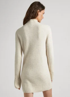 Women Pepe Jeans Turtleneck Dress With Logo