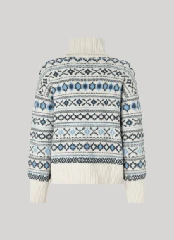Women Pepe Jeans Turtleneck Jacquard Knit