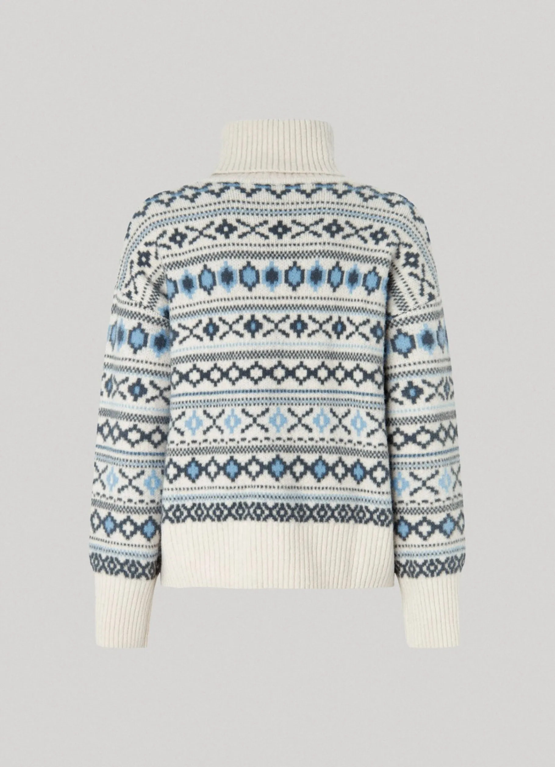 Women Pepe Jeans Turtleneck Jacquard Knit