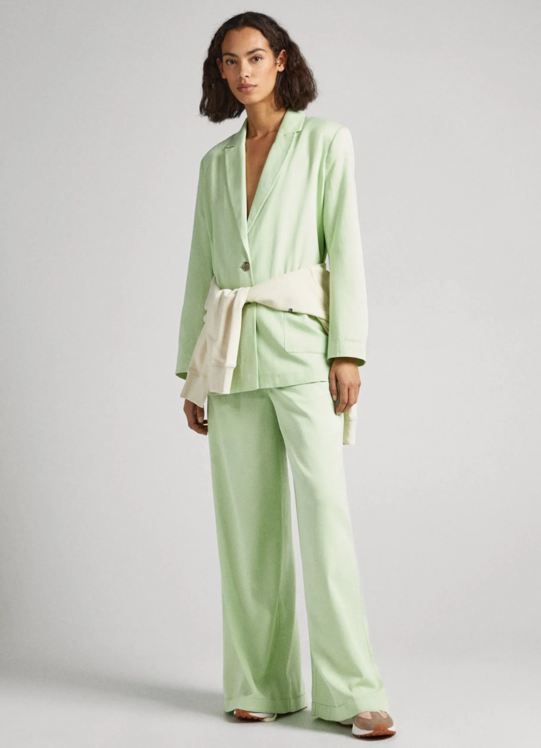 Women Pepe Jeans Twill Fabric Blazer