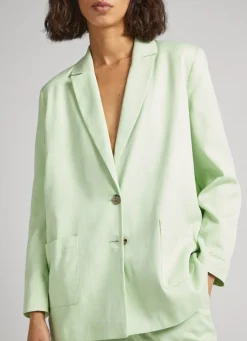 Women Pepe Jeans Twill Fabric Blazer