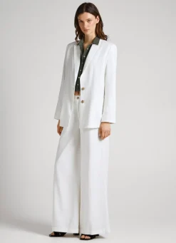 Women Pepe Jeans Twill Fabric Blazer
