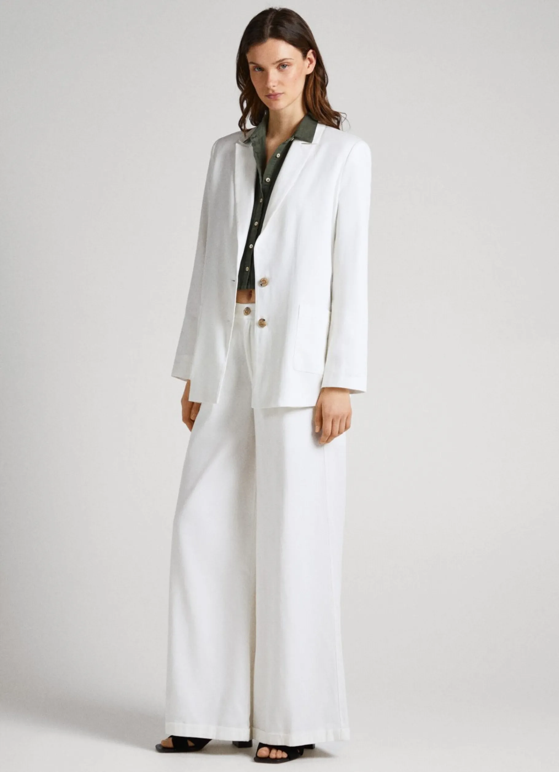 Women Pepe Jeans Twill Fabric Blazer