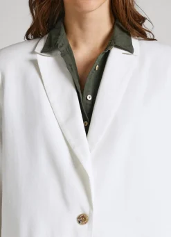 Women Pepe Jeans Twill Fabric Blazer