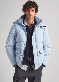Men Pepe Jeans Twill Padded Down Jacket