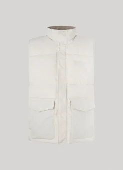 Men Pepe Jeans Twill Padded Waistcoat