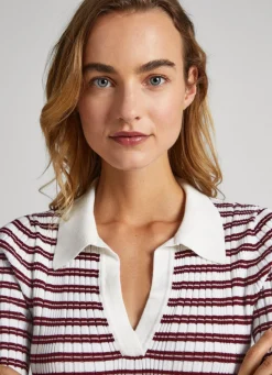 Women Pepe Jeans Two-Tone Striped Dress