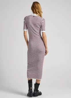 Women Pepe Jeans Two-Tone Striped Dress