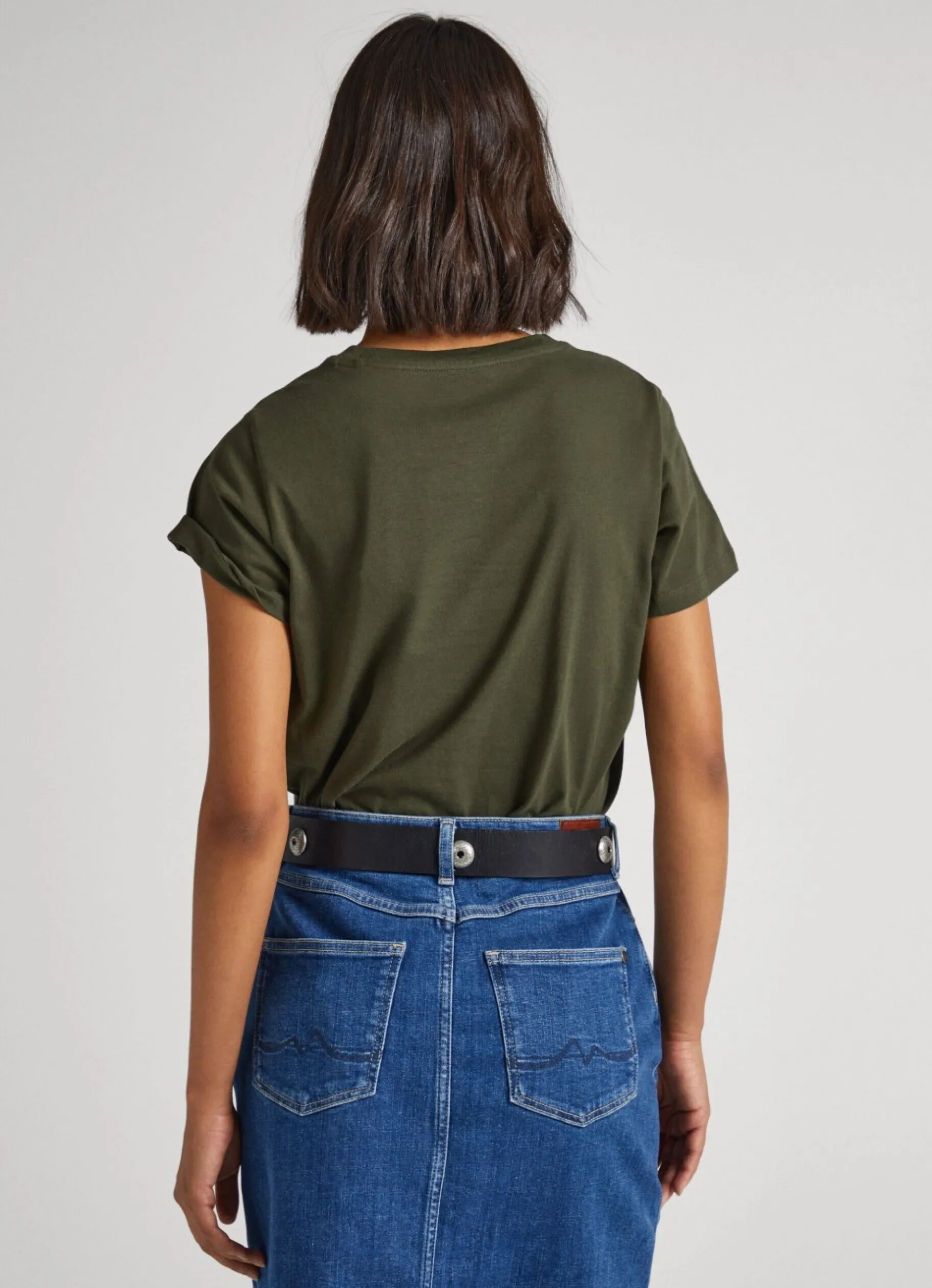 Women Pepe Jeans Union Jack Strass T-Shirt
