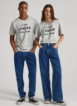 Men Pepe Jeans Unisex I Love London Printed T-Shirt