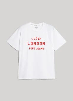 Men Pepe Jeans Unisex I Love London Printed T-Shirt