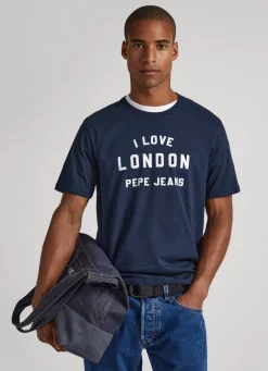 Men Pepe Jeans Unisex I Love London Printed T-Shirt
