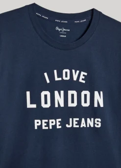 Men Pepe Jeans Unisex I Love London Printed T-Shirt