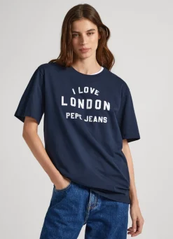 Men Pepe Jeans Unisex I Love London Printed T-Shirt