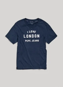 Men Pepe Jeans Unisex I Love London Printed T-Shirt