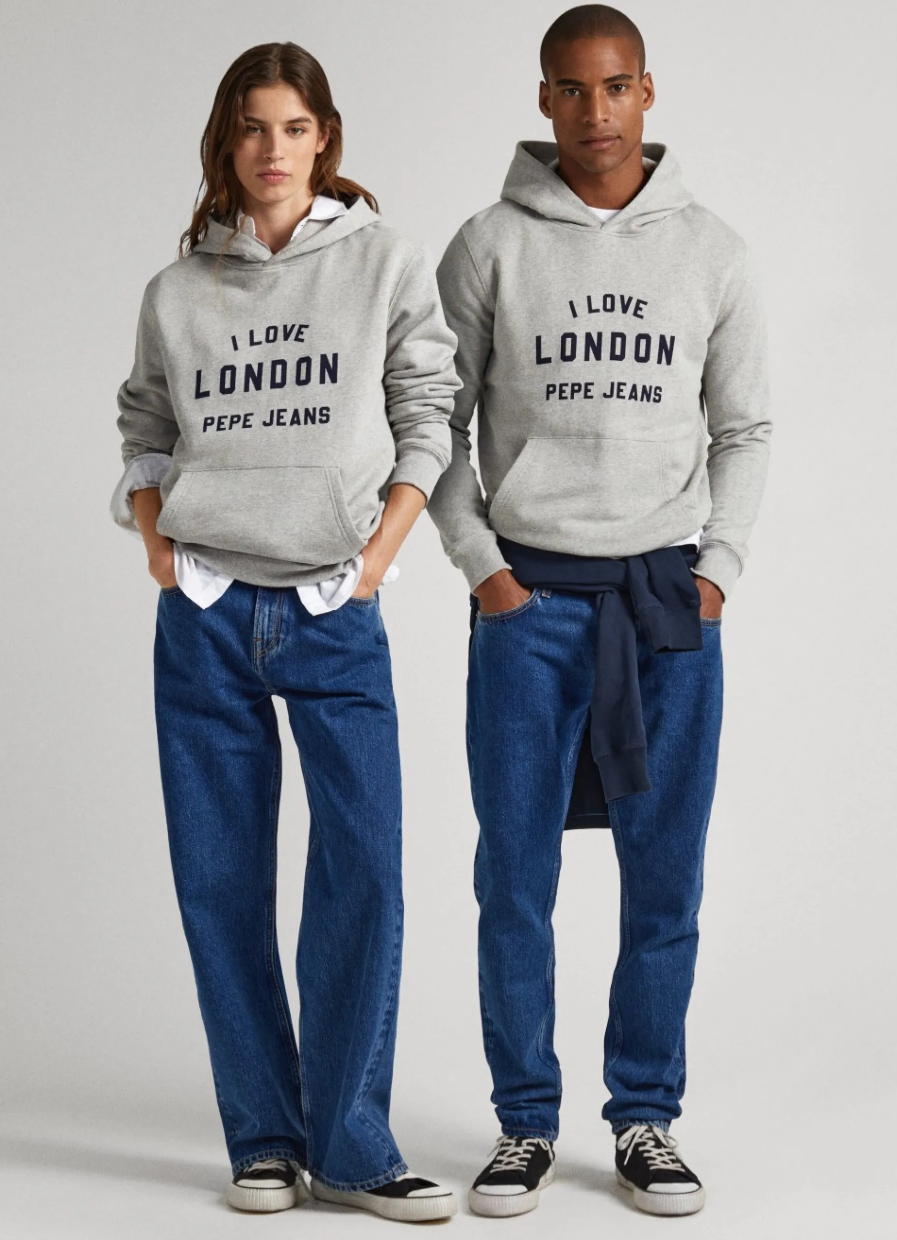 Men Pepe Jeans Unisex Printed Hoodie