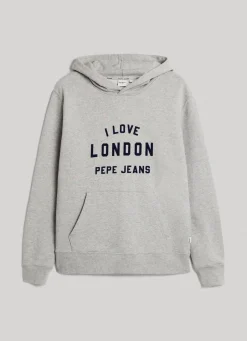 Men Pepe Jeans Unisex Printed Hoodie