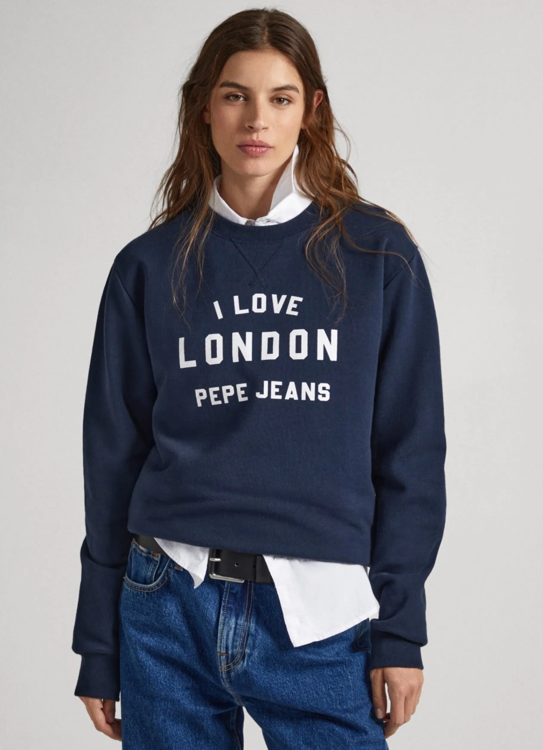 Men Pepe Jeans Unisex Printed Round Neck Sweatshirt