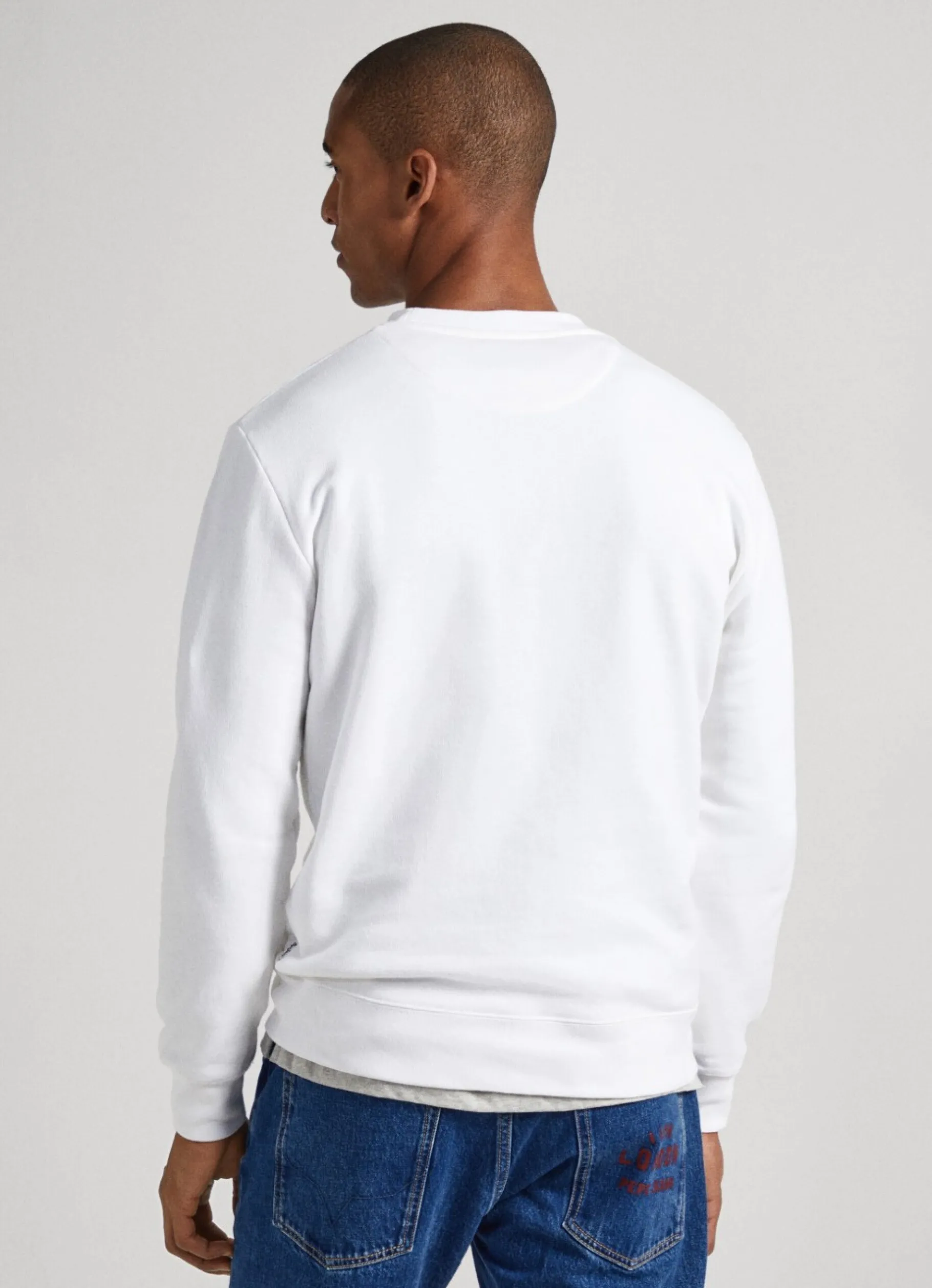 Men Pepe Jeans Unisex Printed Round Neck Sweatshirt