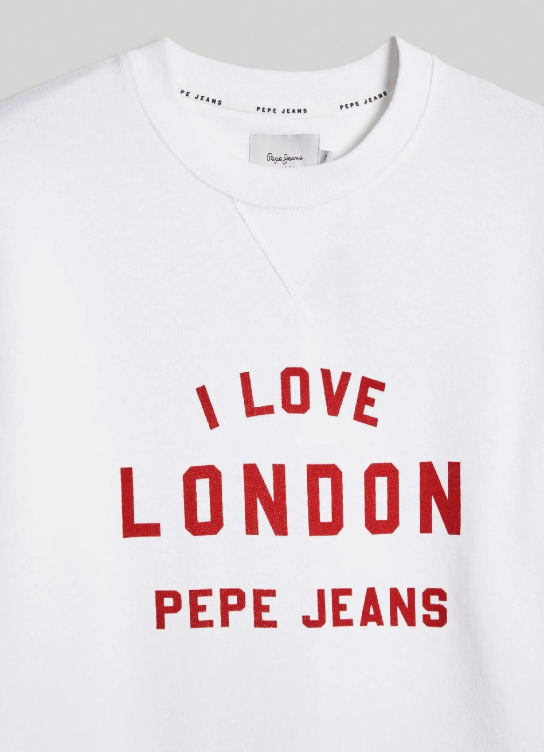 Women Pepe Jeans Unisex Printed Round Neck Sweatshirt