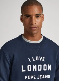 Women Pepe Jeans Unisex Printed Round Neck Sweatshirt