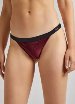 Women Pepe Jeans Velvet Knickers With Lace