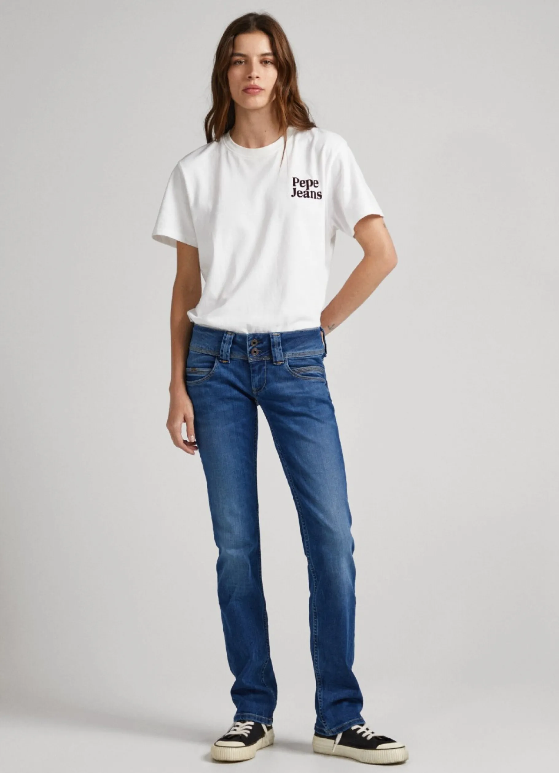 Women Pepe Jeans Venus Low Rise Regular Fit Jeans