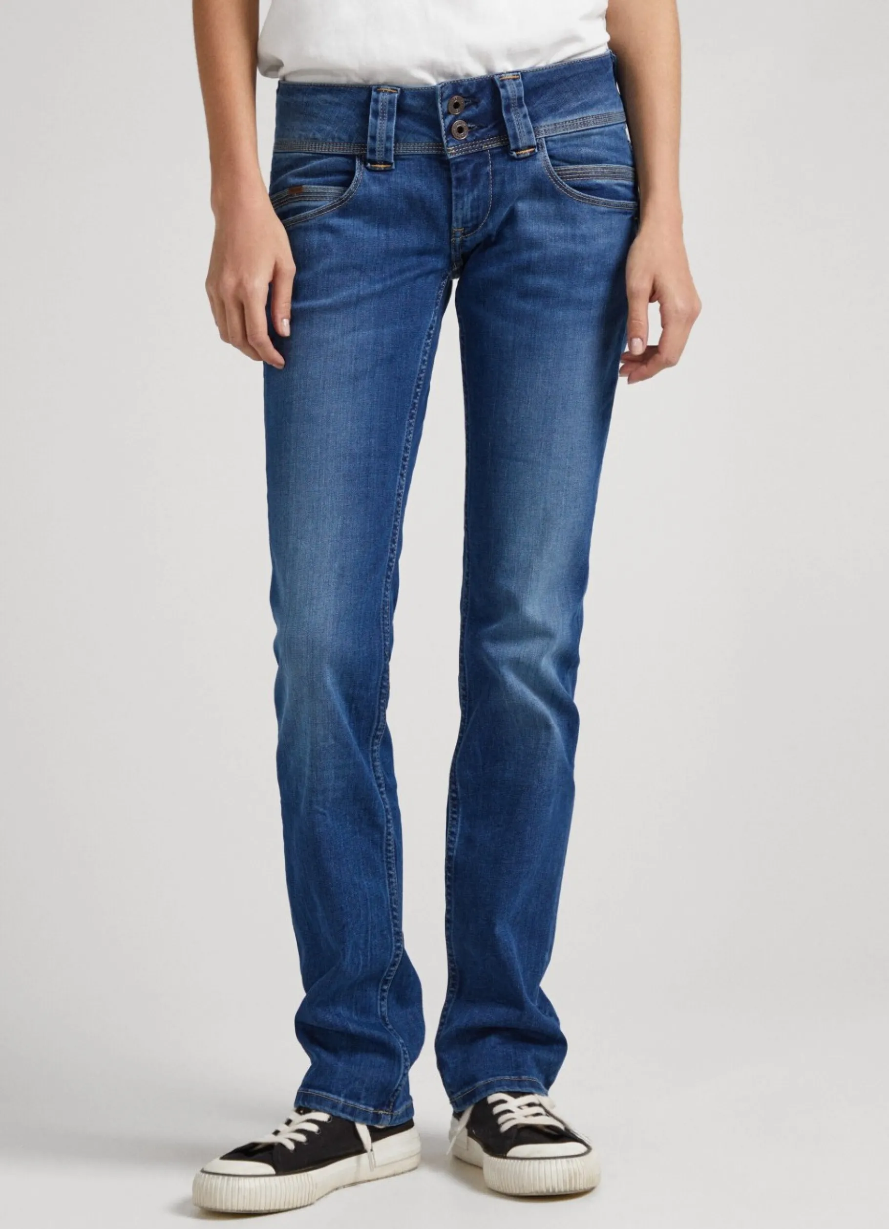Women Pepe Jeans Venus Low Rise Regular Fit Jeans