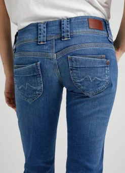 Women Pepe Jeans Venus Low Rise Regular Fit Jeans