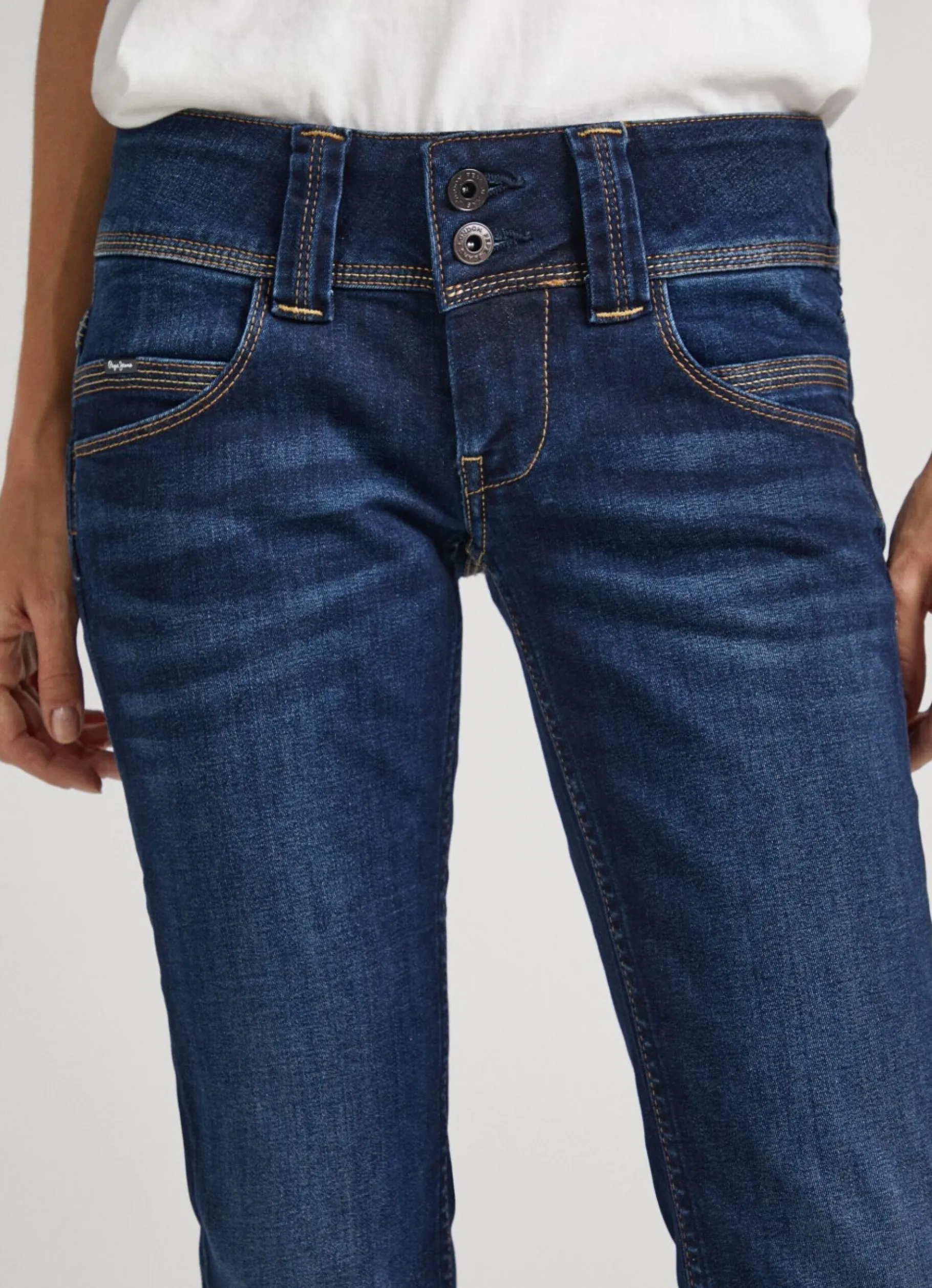 Women Pepe Jeans Venus Low Rise Regular Fit Jeans