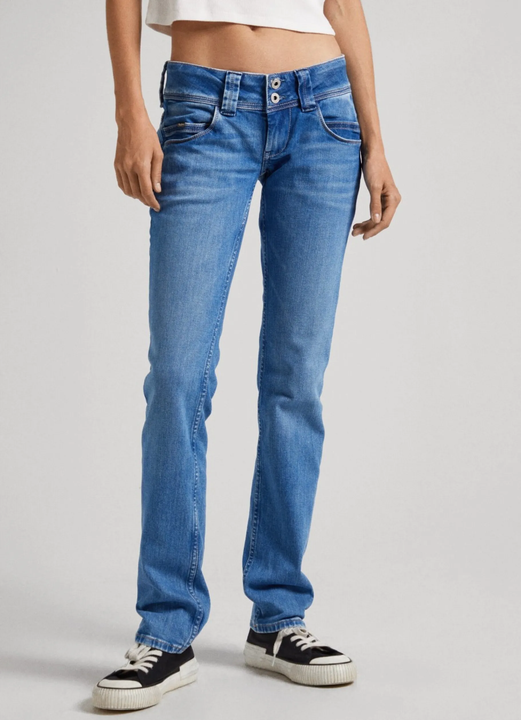 Women Pepe Jeans Venus Regular Fit Low-Rise Jeans