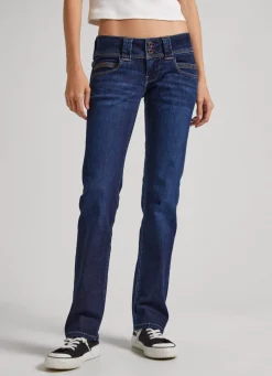 Women Pepe Jeans Venus Regular Fit Low-Rise Jeans