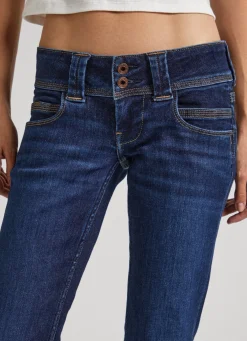Women Pepe Jeans Venus Regular Fit Low-Rise Jeans