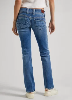 Women Pepe Jeans Venus Regular Fit Low-Rise Jeans