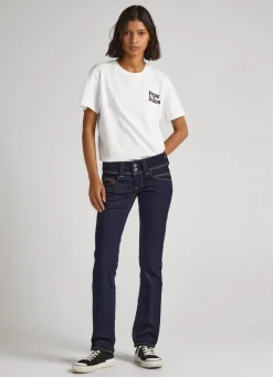 Women Pepe Jeans Venus Regular Fit Low-Rise Jeans