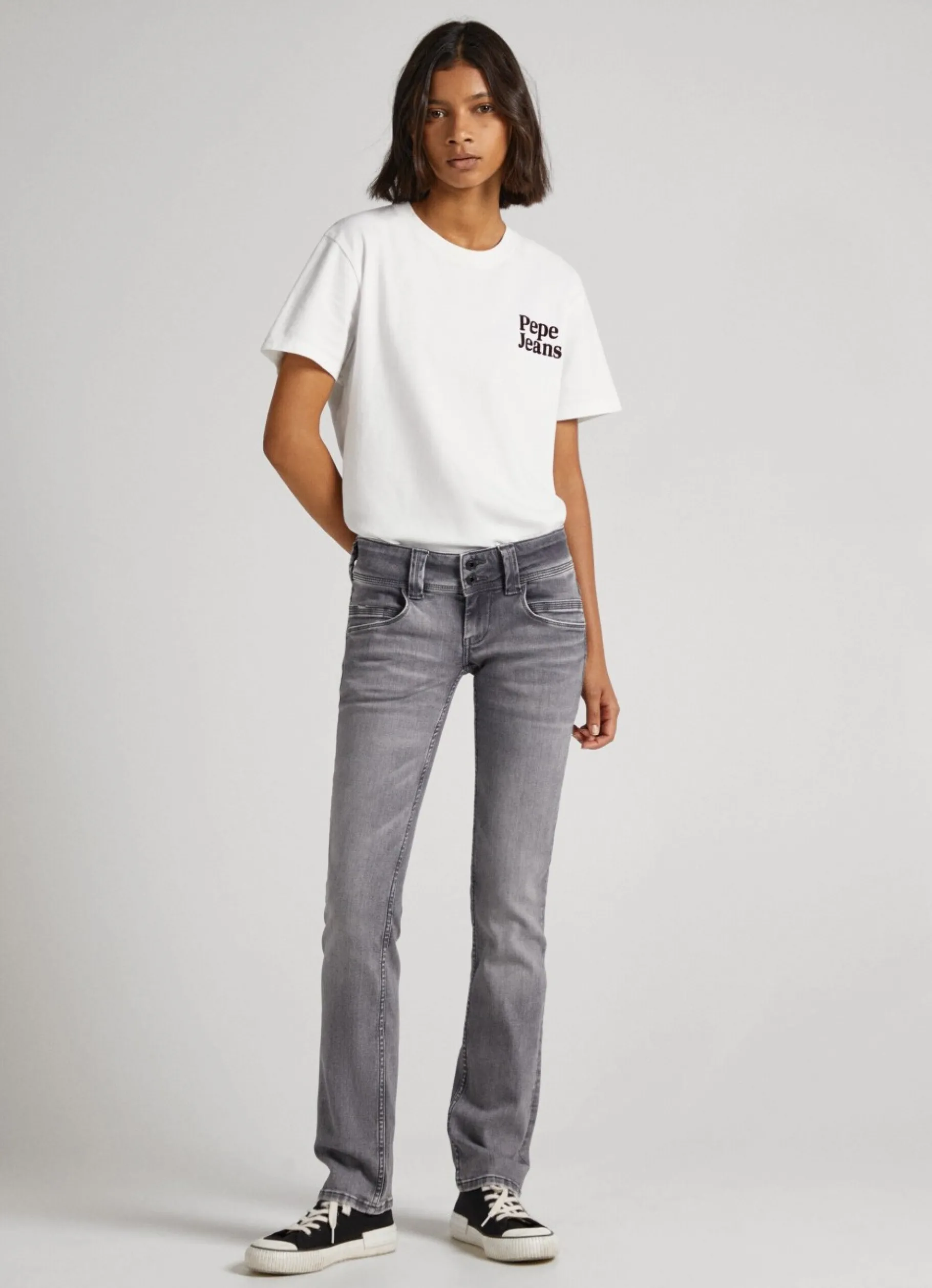 Women Pepe Jeans Venus Regular Fit Low-Rise Jeans