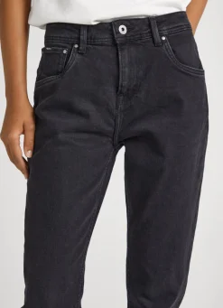 Women Pepe Jeans Violet Loose Fit High Waisted Jeans