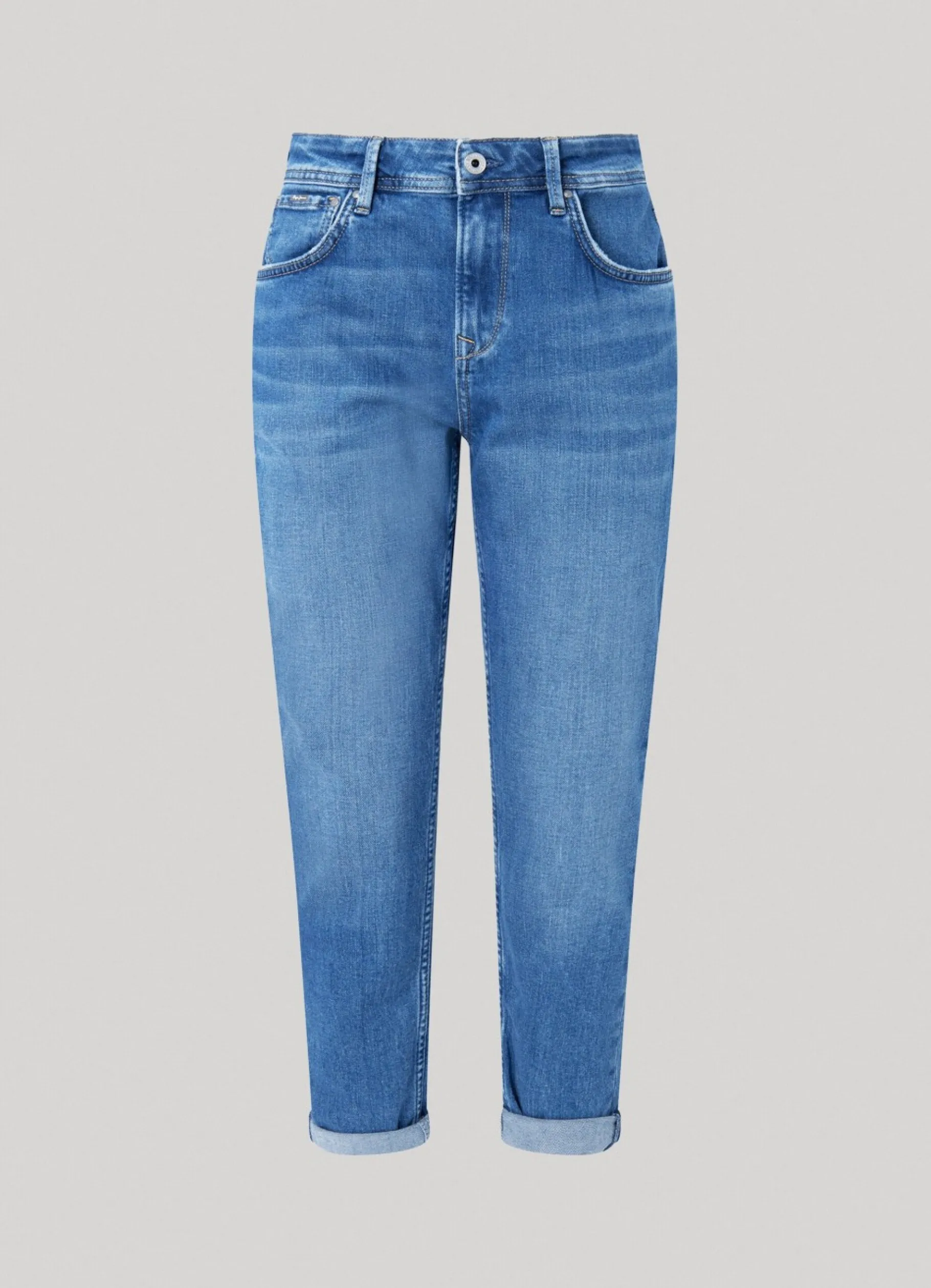 Women Pepe Jeans Violet Relaxed Fit High Waist Jean