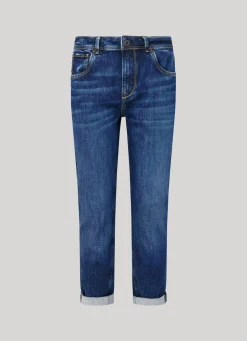 Women Pepe Jeans Violet Relaxed Fit High Waist Jean