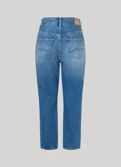 Women Pepe Jeans Violet Relaxed Fit High-Rise Jeans