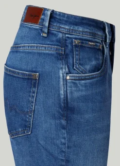 Women Pepe Jeans Violet Relaxed Fit High-Rise Jeans